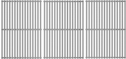 15/17/19 Inch Grill Cooking Grates Replacement for Weber Genesis II E-410, E-435, S-435, SE-410, 66089 66097, Kitchen-aid 720-0856V 740-0781, Weber Genesis II LX 400 SER GBS S-435