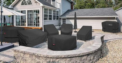 Porch Shield Fire Pit Cover - Waterproof 600D Heavy Duty Fade Resistant Square Patio Fire Pit Table Cover Black - 28 x 28 inch