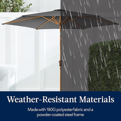 Best Choice Products 10ft Market Umbrella, Outdoor Sun Shade - Image 5