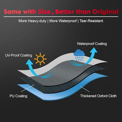 Zettum Fire Pit Cover Round 40 Inch - Outdoor Firepit Cover Heavy Duty & Waterproof, 600D Patio Fire Table Cover Gas Fire Pit Accessories Fade & Weather Resistant - 40 x 40 x 20 Inch