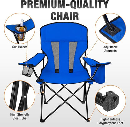 Camping Chairs for Adults 2 Pack, Folding Chair - Image 7