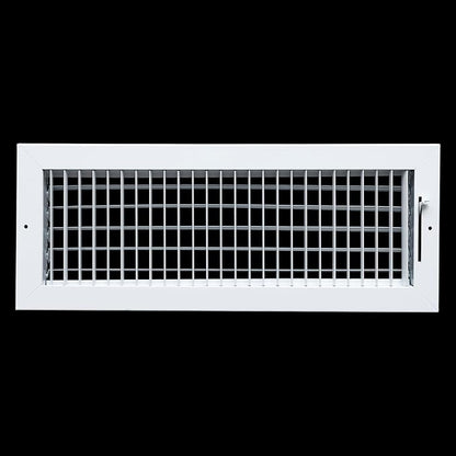 Fits 18x6 Duct Opening Steel Adjustable Air Supply Grille by Handua | Register Vent Cover Grill for Sidewall and Ceiling | White | Outer Dimensions: 19.75" X 7.75"