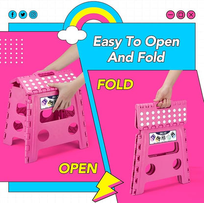 Delxo Folding Step Stool 13 Inch, 300 Lbs Step Stool - Image 7