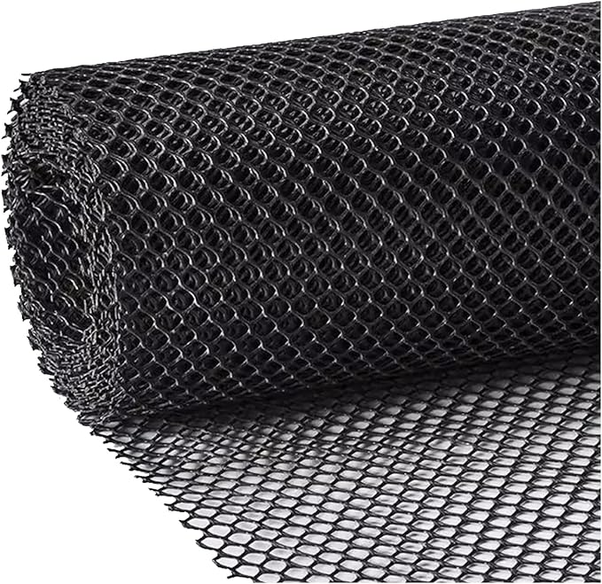 Plastic Wire Mesh Fence 39.3 Inches Wide Safety Fence Roll Balcony Protection Net Fencing Multi-Use Decorative Barrier for Chicken, Snow, Poultry, Patio, Garden, P(Size:1x10M - Mesh 1.8cm,Color:Black)