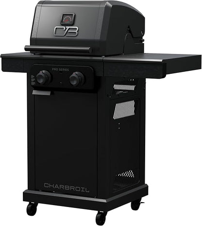 Charbroil Pro Series with Amplifire Infrared Technology 2-Burner Propane Gas Grill and Griddle Cabinet, Black - 463676724