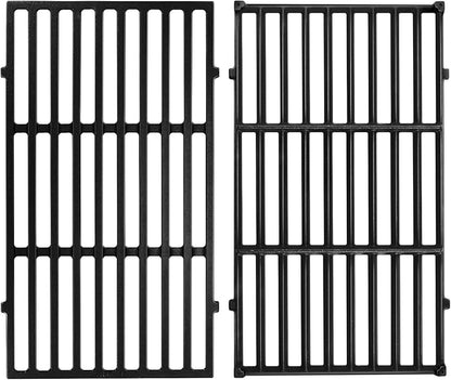 GGC 7637 Grill Grates for Weber Spirit E210 E220 S210 S220, 17.5" Cast Iron Cooking Grid for Weber Spirit 200&Spirit II 200 Series Gas Grills with Front Control Panel