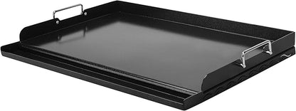 Skyflame 23"x16" Universal Grill Flat Top Griddle, Ceramic Coating Nonstick BBQ Cooking Griddle with Handles and Grease Groove, Fit for Gas/Charcoal Grills