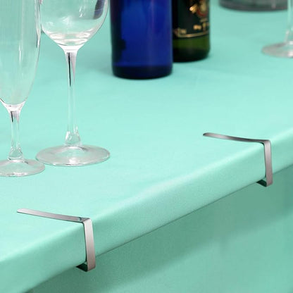 12 Pack Tablecloth Clips - Heavy Duty Picnic Table Clips, Stainless Steel Table Cloth Cover Clamps, Table Cloth Holders Ideal for Restaurant Picnics Marquees Weddings Graduation Party