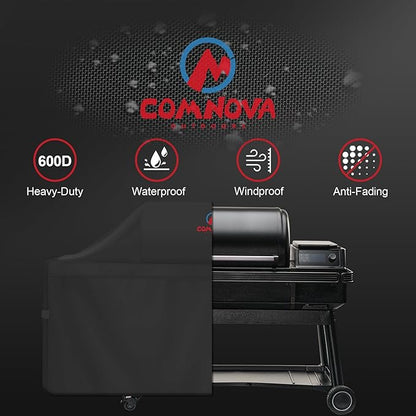 Comnova Grill Cover for Traeger Ironwood XL - Premium Wood Pellet Smoker Cover for Traeger Waterproof & Heavy Duty, 600D Pellet BBQ Cover Accessory for Treager Ironwood XL Grills (BAC647)