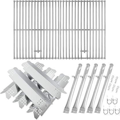BQMAX Grill Replacement Parts for Nexgrill 5 Burner 720-0888S, Grill Grate, Burner and Heat Plates for Nexgrill Replacement Parts 720-0888S, Grill Parts for Nexgrill 720-0888S Replacement Parts