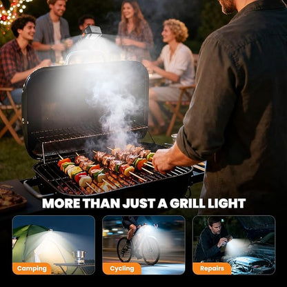 Grill Light for Blackstone Griddle & Weber Grill, Coinicxcel Rechargeable LED BBQ Lights for Outdoor Grill with 160°Beam 2-Level Brightness Auto On/Off for Blackstone Griddle Accessories Gifts for Men