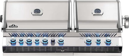 Napoleon BIPRO825RBINSS-3 Built-in Prestige PRO 825 RBI Natural Gas Grill Head, sq.in. + Infrared Infrared Bottom andRear Burner, Stainless Steel