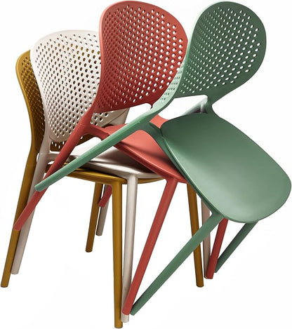 2xhome Patio Dining Chair | Modern Stackable Outdoor Pool Side Chair | Weather - Image 4