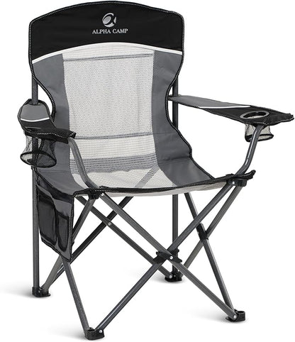 ALPHA CAMP Oversized Fully Padded Camping Chairs by ALPHACAMP