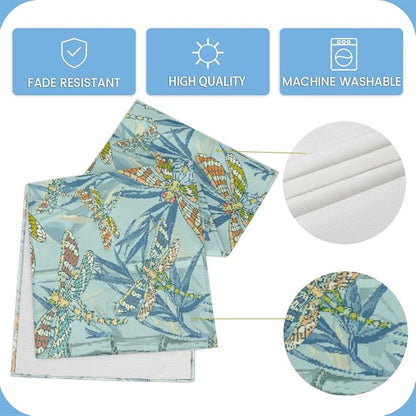Watercolour Dragonflies Table Runner Kitchen Dining Table Runner 13*108in Table Center Decor for Indoor Outdoor Home Holiday Party