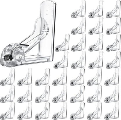Jetec 36 Pieces Clear Tablecloth Clips Plastic Loaded Table Cover Holder Clamps Table Linen Clips for Christmas Birthday Camping Picnic Wedding Restaurant Outdoor Hosting Essentials