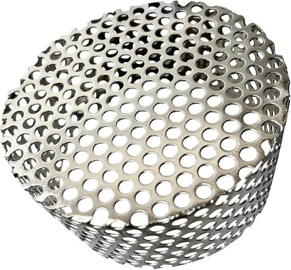 PVC Termination Cap Vent Cover, Stainless Steel Mesh Screen Vent Cover Slot for 3.55" to 4.13" ID Furnace and Roof Vent Pipe, Conical Vent Cap Rust preventing Leaves Debris, Birds Entering