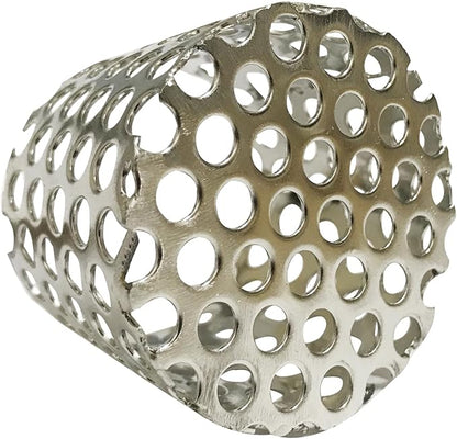 PVC Termination Cap Stainless Steel Mesh Screen Vent Cover, for 1.64" to 1.98" Inner Diameter Furnace and Roof Vent Pipe, Conical Exhaust Pipe Cover End Porous Is More Conducive To Drainage