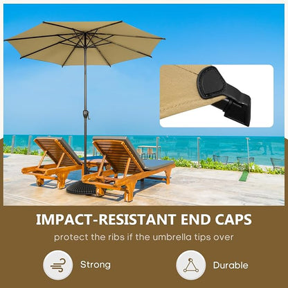 Abba Patio 9FT Lyon Outdoor Patio Umbrella Outdoor Table Umbrella - Image 6