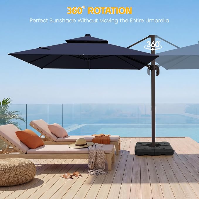 9x12 FT Patio Cantilever Umbrella - Image 5