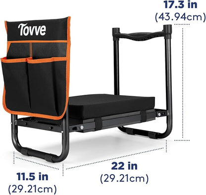 Tovve Foldable Garden Kneeler and Seat, Heavy Duty Garden Stool - Image 2