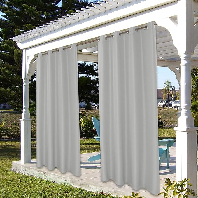 BONZER Outdoor Curtains for Patio Waterproof Thick Privacy | Grommet Sun Light - Image 7
