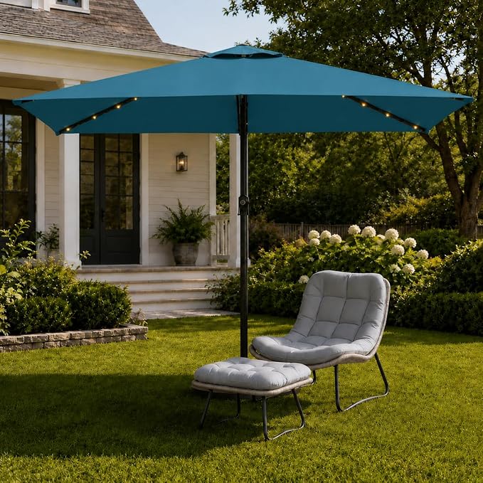 6.5 x 10ft Rectangular Patio Umbrella - Image 8
