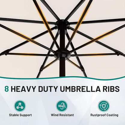 9 FT Patio Umbrella for Outdoor, Outdoor Table Umbrella - Image 2