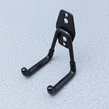Kisangel Heavy Duty Garage Wall Hooks 2pcs Metal Utility Hangers Black for Garden Tools Storage and Garage Organization
