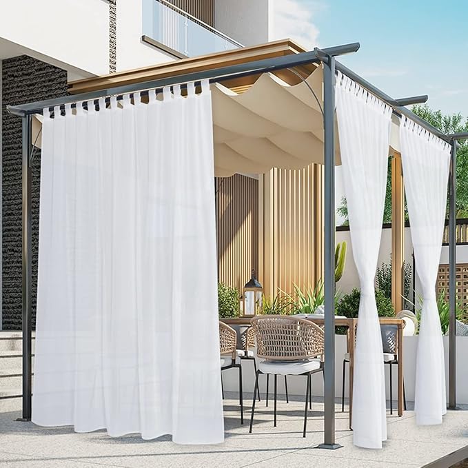 NICETOWN 2 Panels Patio Outdoor Curtains by NICETOWN