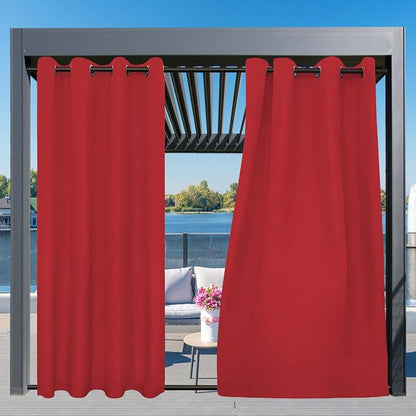 Easy-Going Outdoor Curtains for Patio 1 Panel, 54x84 inch, Weatherproof Privacy - Image 3