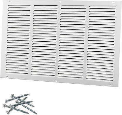 20"W x 14"H [Duct Opening Size] Steel Return Air Grille, Air Return Vent Cover for Ceiling and Sidewall - HVAC Air Vent Covers - [Outer Dimensions: 21.75"W x 15.75"H]