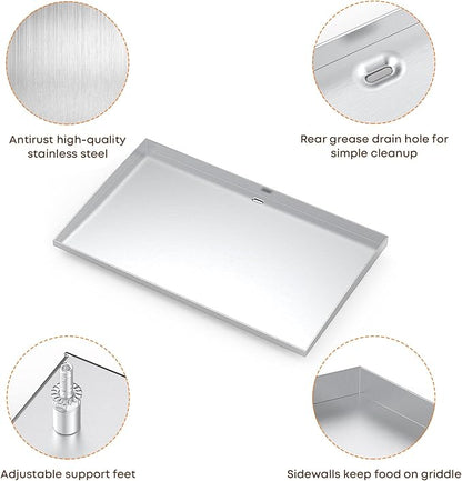 Stanbroil Stainless Steel Griddle Replacement Top for Royal Gourmet GB4000 GB4002 36" 4-Burner Gas Grill, Flat Top Griddle for Royal Gourmet Grill