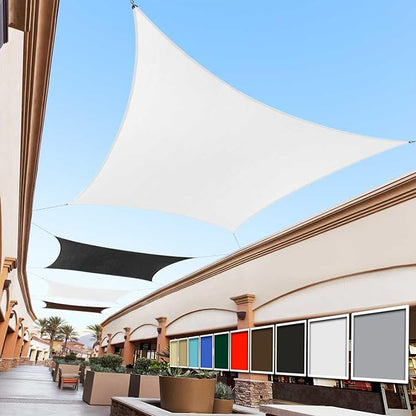 Royal Shade 14' x 19' White Rectangle Square Sun Shade Sail Order to Make by RoyalShade