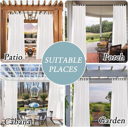 H.VERSAILTEX Outdoor Linen Sheer Curtains - Image 7