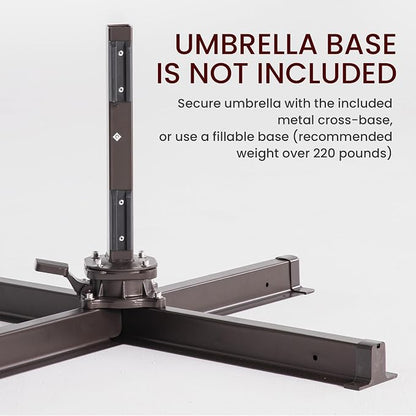 10x10 FT Outdoor Cantilever Patio Umbrella - Image 2