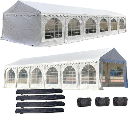 Delta 40'x20' Fire Retardant (FR) PVC Party Tent,Wedding Tent Canopy,Outdoor Event Shelter,Garden Gazebo,with Waterproof Top,Galvanized Steel Poles,Carry Bags