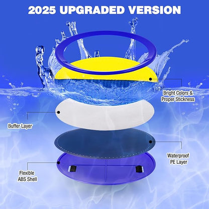 Ayeboovi Toss and Catch Ball Set Beach Pool Outdoor Toys Games for Kids Ages 3 4 5 6 7 8+ Year Old Boys Girls Birthday Gifts Stocking Stuffers for Boys Girls Ball Catch Game 2 Paddles 2 Balls Upgraded