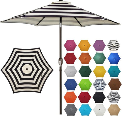 7.5 ft Patio Umbrella, Yard Umbrella, Outdoor Market Umbrella by Blissun