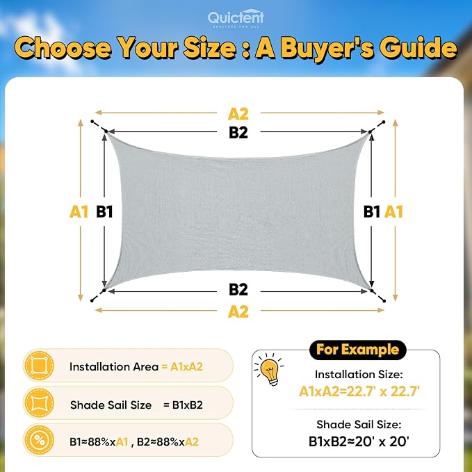 Quictent Sun Shade Sail for Patio - Image 4