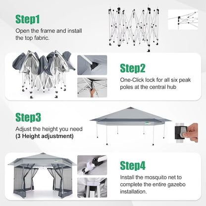 COBIZI 16x16 Pop Up Gazebo Tent - Image 7