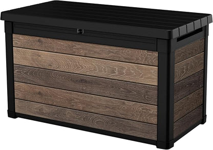 Keter Walnut 100 Gallon Resin Deck Box-Organization and Storage by Unknown