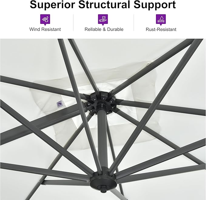 PURPLE LEAF Outdoor Umbrella - Image 4