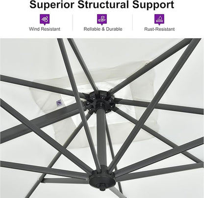 PURPLE LEAF Outdoor Umbrella - Image 4