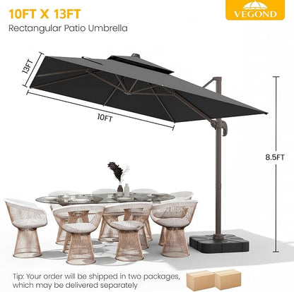 10x13 FT Patio Cantilever Umbrella - Image 2