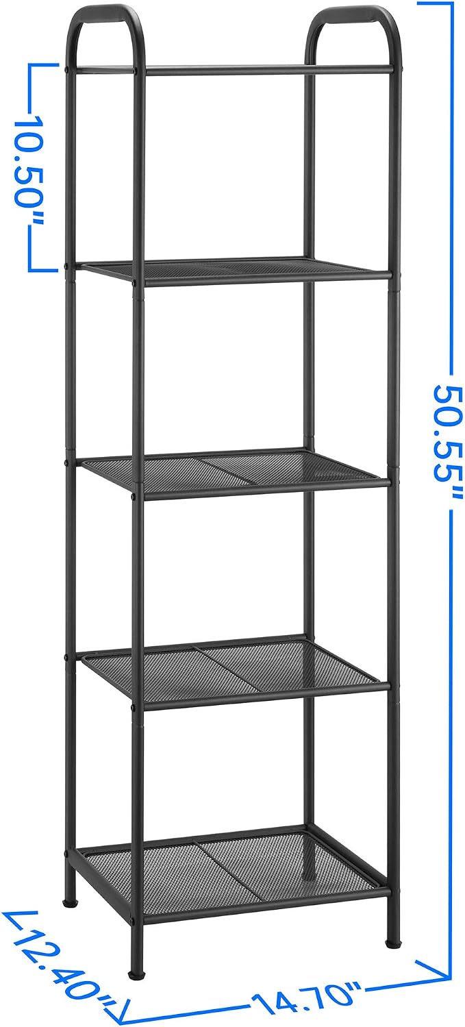 MAX Houser Storage Rack with Shelf, Industrial Style Extendable Plant Stand - Image 3