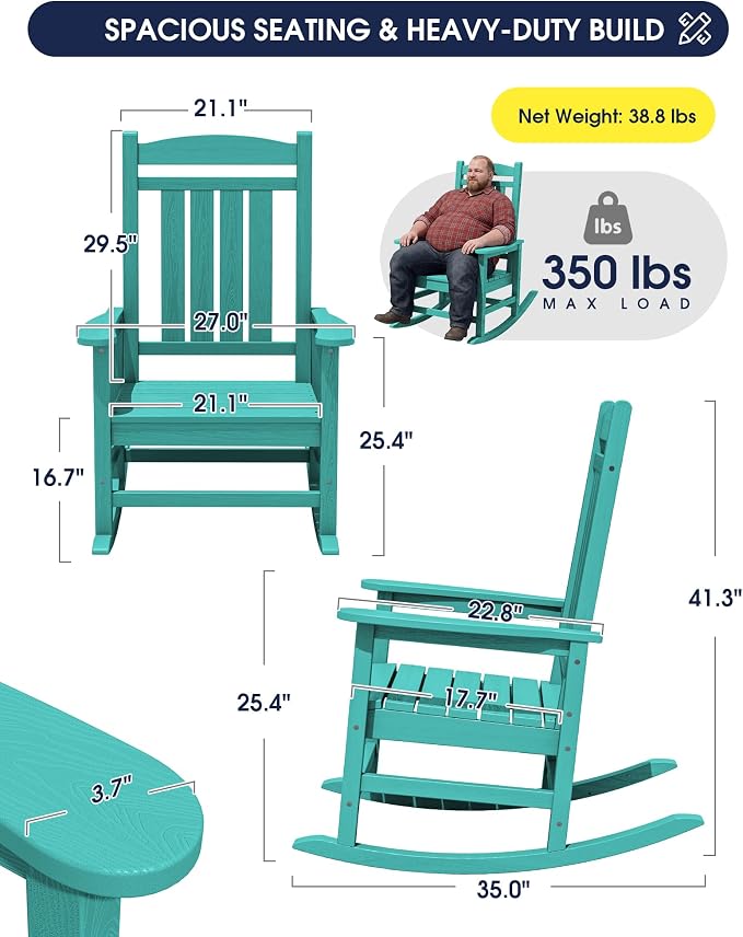 Oversized Outdoor Rocking Chair - Image 3