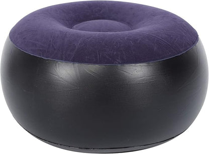 ANGGREK Inflatable Ottoman,Blow Up,Portable Outdoor Camping Chair Inflatable Flocking Stool Footrest for Home Office Travel