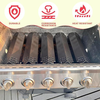 DcYourHome Replacement Parts Kit for Nexgrill 5 Burner 720-0888N 720-0888A 720-0888 Parts, Grill Grates Heat Plates for Nexgrill 4 Burner 720-0830H 720-0830A 730-0830H 720-0783E Replacement Parts