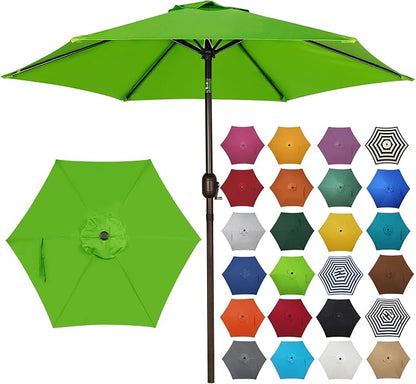 7.5 ft Patio Umbrella, Yard Umbrella, Outdoor Market Umbrella by Blissun